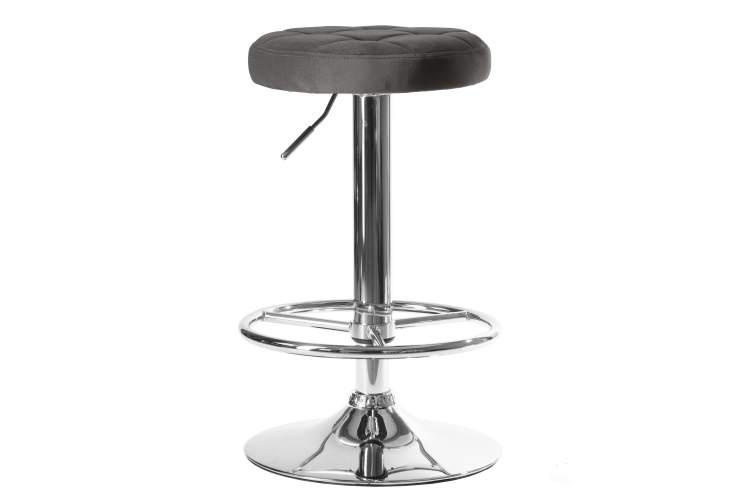 Набор 2 шт Табурет барный DOBRIN BRUNO, серый велюр (MJ9-75)-2