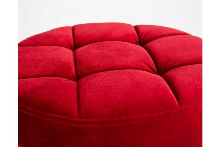 Табурет барный DOBRIN BRUNO BLACK, бордо велюр (MJ9-43)-1