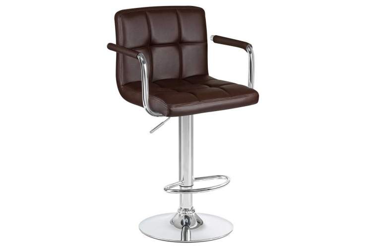 Стул барный DOBRIN KRUGER ARM, коричневый