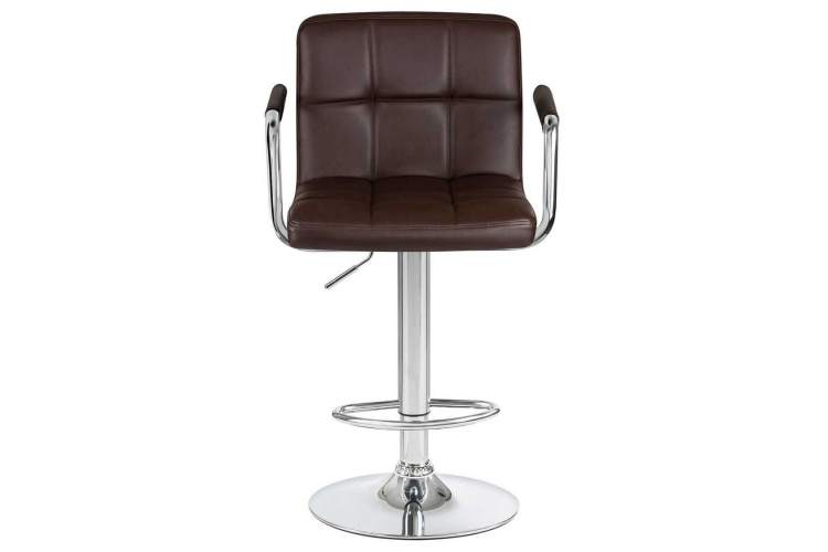Стул барный DOBRIN KRUGER ARM, коричневый-5