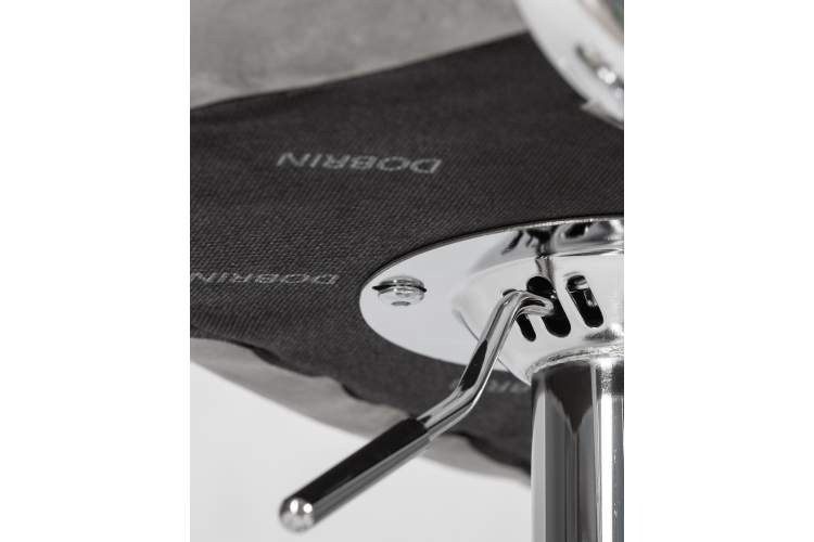 Набор 2 шт Стул барный DOBRIN KRUGER ARM, серый велюр (MJ9-75)-9