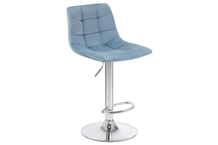 Набор 2 шт Стул барный DOBRIN TAILOR, пудрово-голубой велюр (MJ9-74)-1