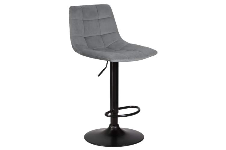 Набор 2 шт Стул барный DOBRIN TAILOR BLACK, серый велюр (MJ9-75)-2