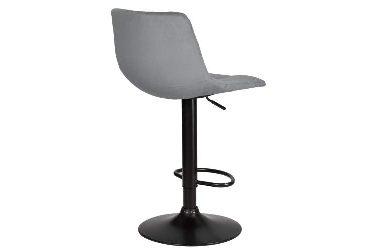 Набор 2 шт Стул барный DOBRIN TAILOR BLACK, серый велюр (MJ9-75)-4