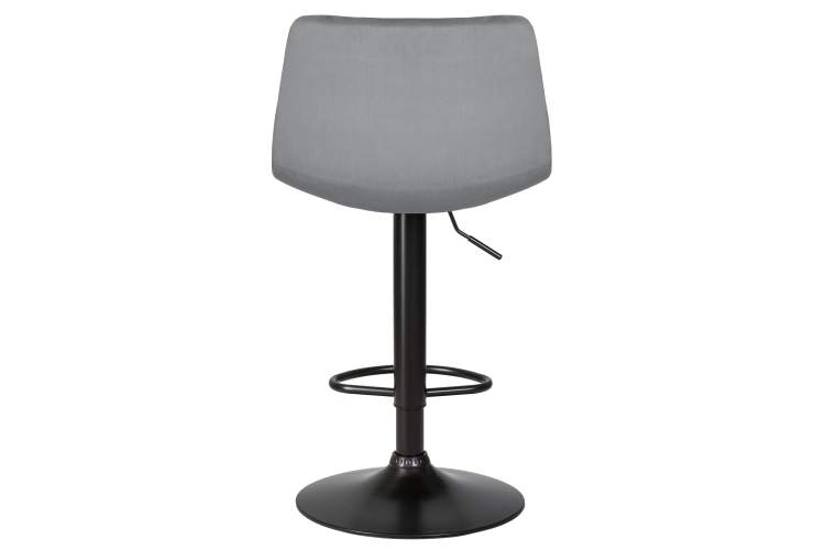 Набор 2 шт Стул барный DOBRIN TAILOR BLACK, серый велюр (MJ9-75)-5