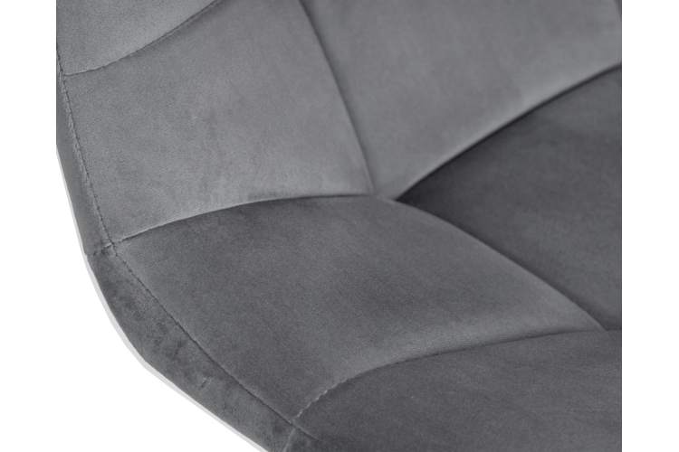 Набор 2 шт Стул барный DOBRIN TAILOR BLACK, серый велюр (MJ9-75)-8