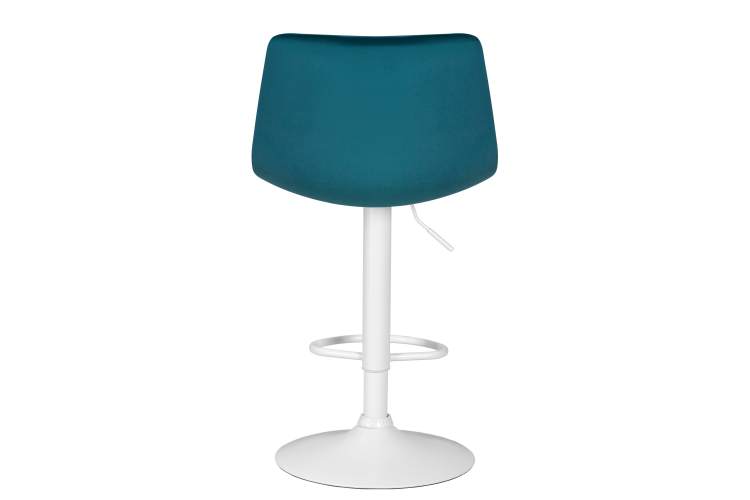 Набор 2 шт Стул барный DOBRIN TAILOR WHITE, морской волны велюр (MJ9-99)-5