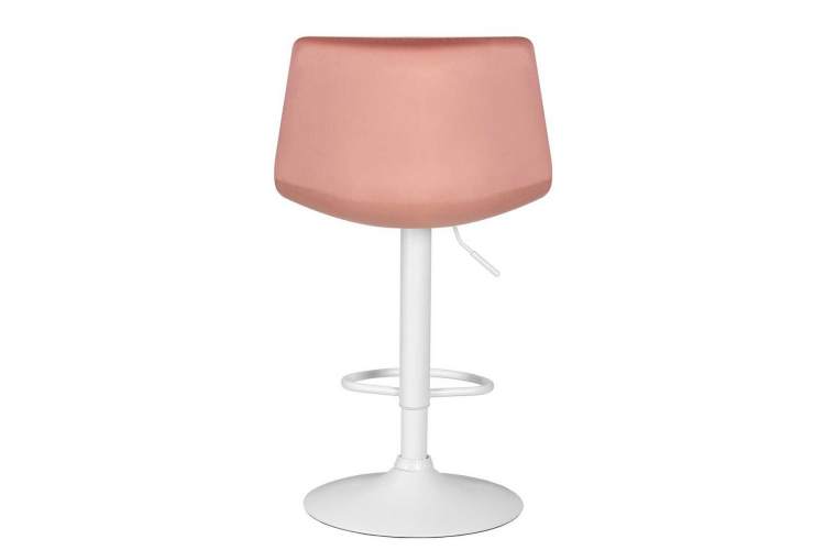 Стул барный DOBRIN TAILOR WHITE, пудрово-розовый велюр (MJ9-32)-4