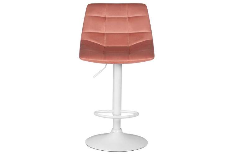 Стул барный DOBRIN TAILOR WHITE, пудрово-розовый велюр (MJ9-32)-5