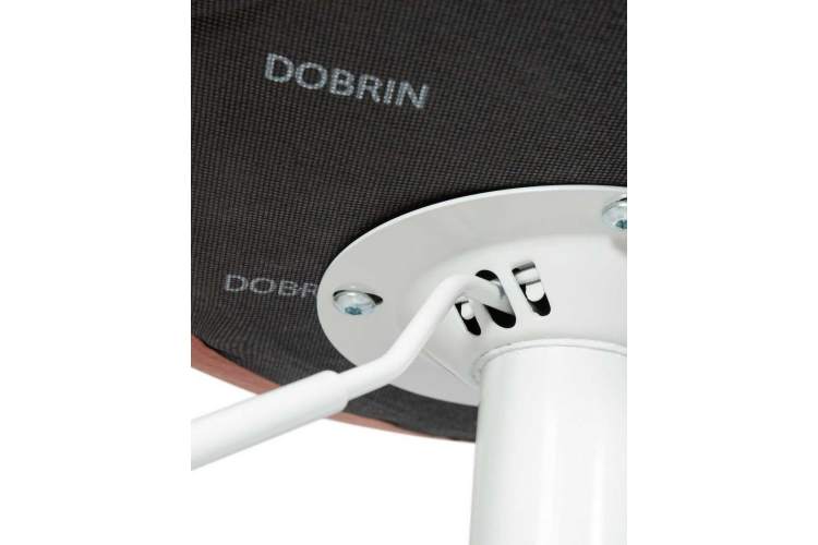 Стул барный DOBRIN TAILOR WHITE, пудрово-розовый велюр (MJ9-32)-7