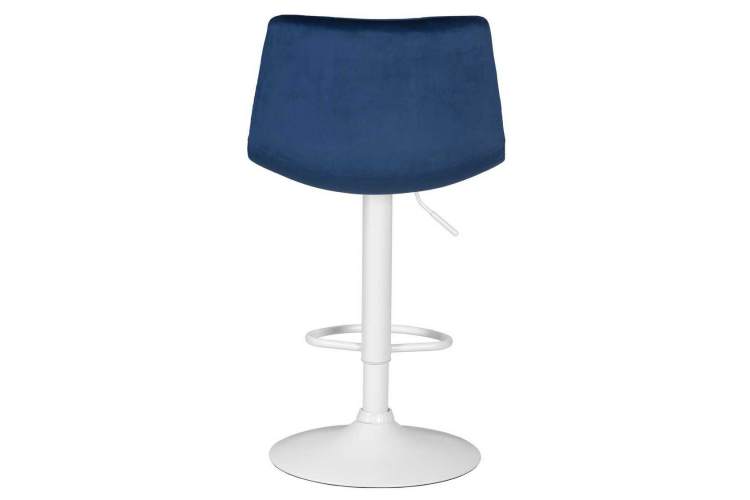 Стул барный DOBRIN TAILOR WHITE, синий велюр (MJ9-117)-4