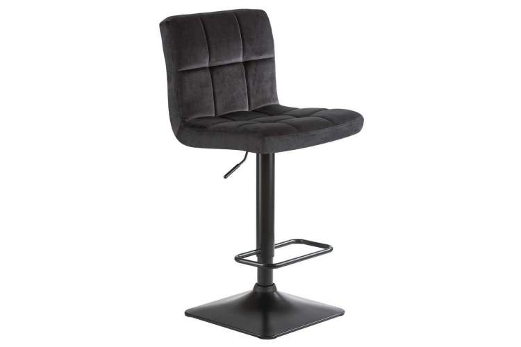 Стул барный DOBRIN DOMINIC, черный велюр (MJ9-101)-1