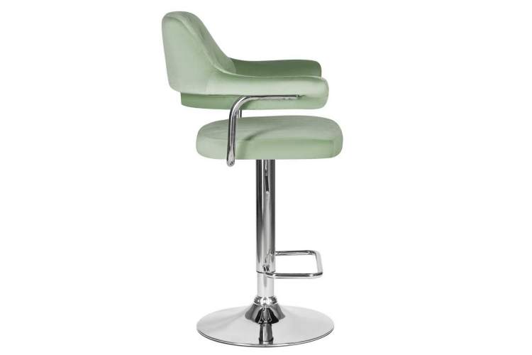 Стул барный DOBRIN CHARLY, пудрово-мятный велюр (MJ9-87)-2
