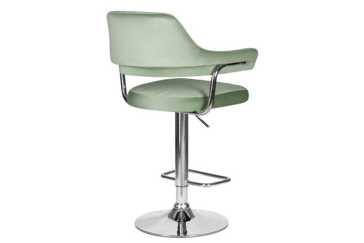 Стул барный DOBRIN CHARLY, пудрово-мятный велюр (MJ9-87)-3
