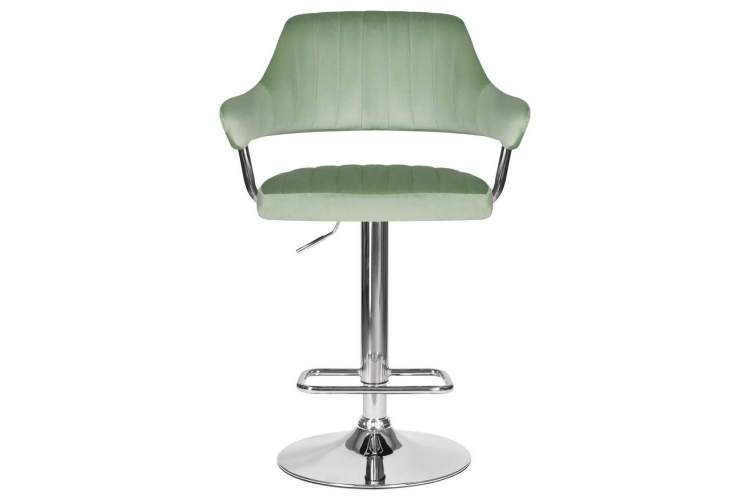 Стул барный DOBRIN CHARLY, пудрово-мятный велюр (MJ9-87)-5