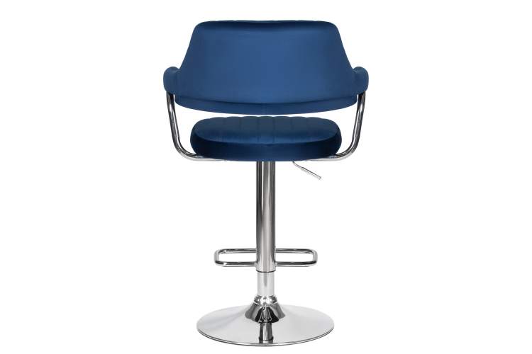 Набор 2 шт Стул барный DOBRIN CHARLY, синий велюр (MJ9-117)-5