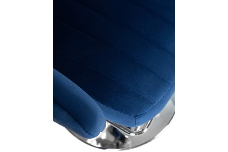 Набор 2 шт Стул барный DOBRIN CHARLY, синий велюр (MJ9-117)-8