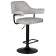 Набор 2 шт Стул барный DOBRIN CHARLY BLACK, светло-серый твид (LEO04)