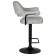 Набор 2 шт Стул барный DOBRIN CHARLY BLACK, светло-серый твид (LEO04)