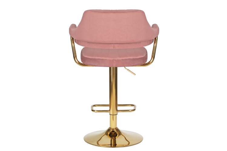 Набор 2 шт Стул барный DOBRIN CHARLY GOLD, розовый велюр (MJ9-32)-5
