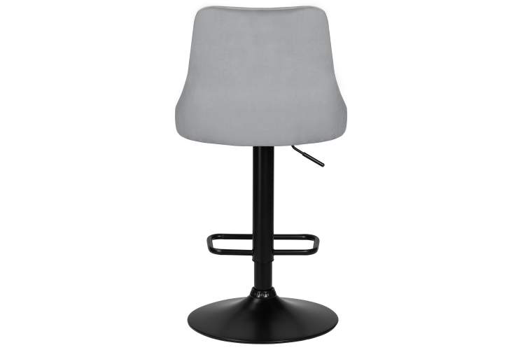 Набор 2 шт Стул барный DOBRIN JOSEPH BLACK, серый велюр (MJ9-75)-4
