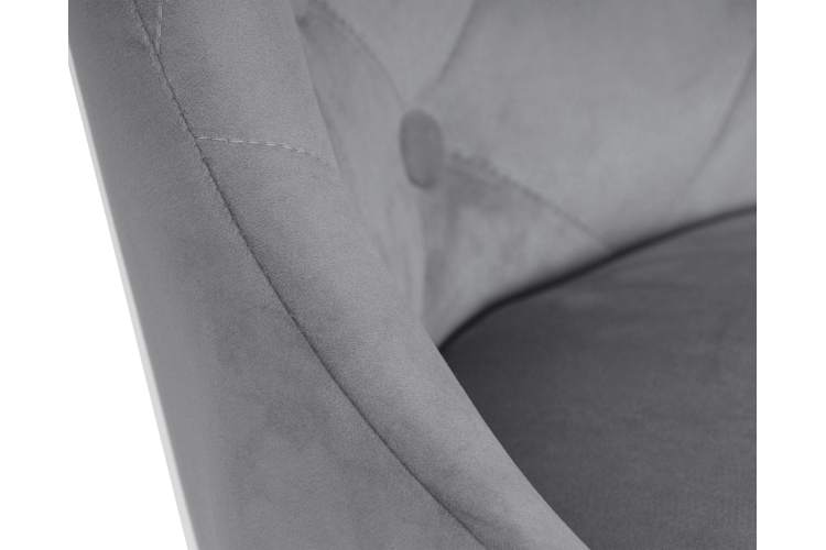 Набор 2 шт Стул барный DOBRIN JOSEPH BLACK, серый велюр (MJ9-75)-7