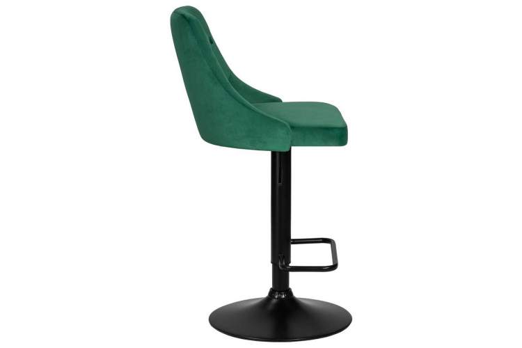 Стул барный DOBRIN JOSEPH BLACK, зеленый велюр (MJ9-88)-2