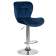 Набор 2 шт Стул барный DOBRIN BARNY, синий велюр (MJ9-117)