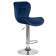 Набор 2 шт Стул барный DOBRIN BARNY, синий велюр (MJ9-117)