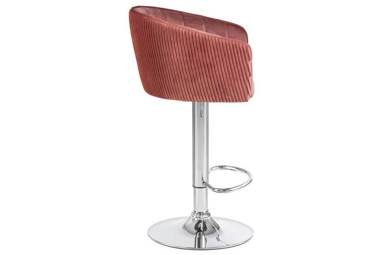 Стул барный DOBRIN DARCY, бронзово-розовый велюр (1922-17)-2