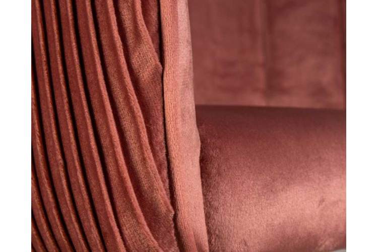 Стул барный DOBRIN DARCY, бронзово-розовый велюр (1922-17)-6