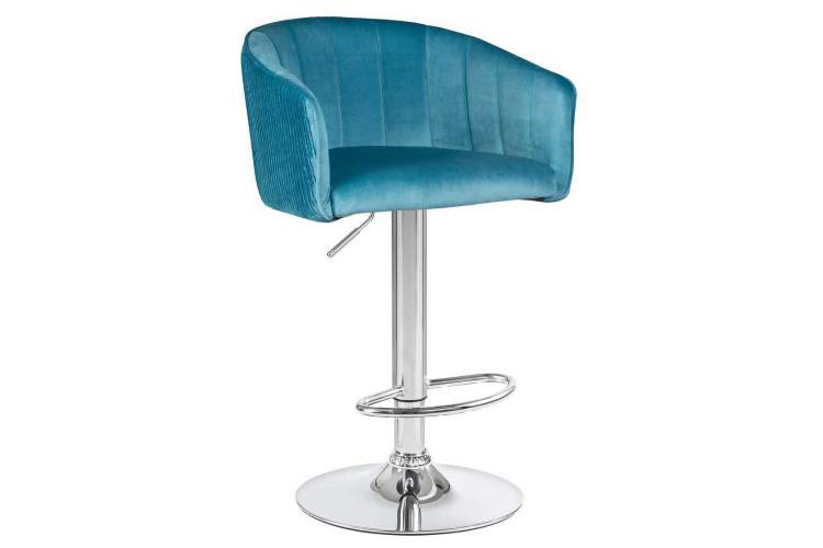 Стул барный DOBRIN DARCY, морской волны велюр (1922-7)