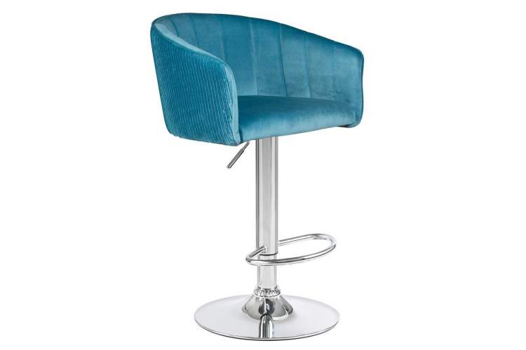 Стул барный DOBRIN DARCY, морской волны велюр (1922-7)-1