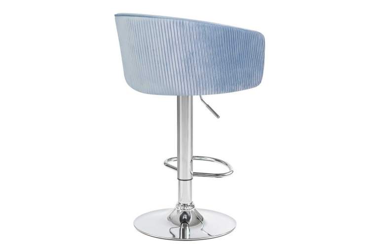 Стул барный DOBRIN DARCY, серо-голубой велюр (1922-6)-3