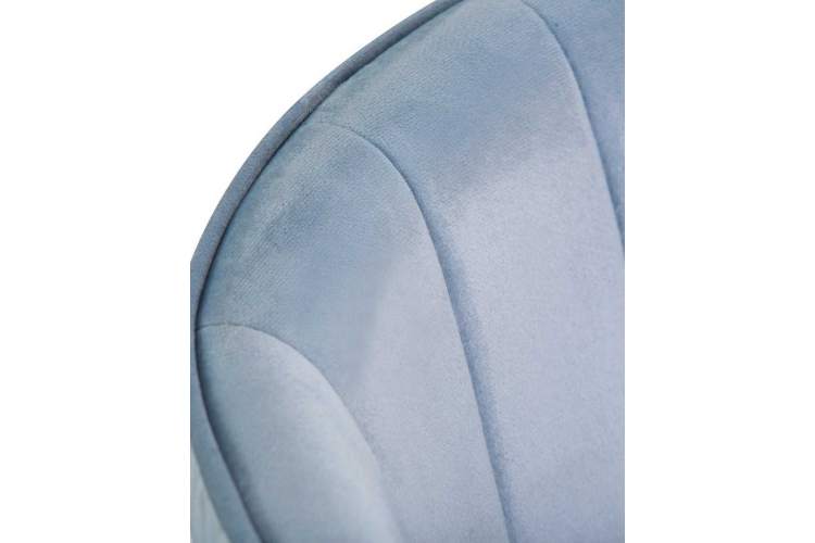 Стул барный DOBRIN DARCY, серо-голубой велюр (1922-6)-6