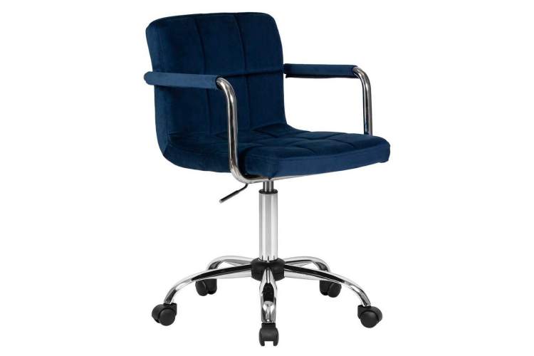 Офисное кресло для персонала DOBRIN TERRY, синий велюр (MJ9-117)-1