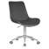 Набор 2 шт Кресло офисное DOBRIN DORA, серый велюр (1922-19), хромированная сталь