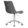 Набор 2 шт Кресло офисное DOBRIN DORA, серый велюр (1922-19), хромированная сталь