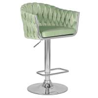 Стул барный MARCEL, пудрово-мятный велюр (MJ9-87) Стул барный MARCEL, пудрово-мятный велюр (MJ9-87)