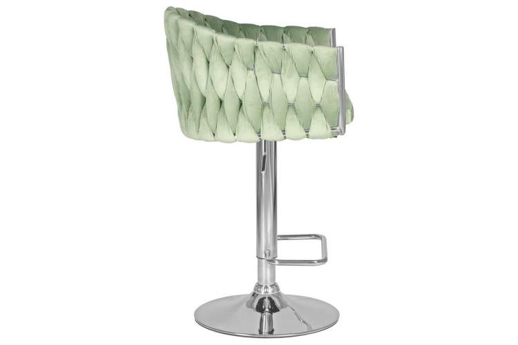 Стул барный DOBRIN MARCEL, пудрово-мятный велюр (MJ9-87)-2