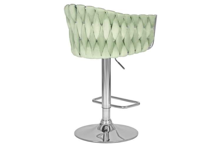 Стул барный DOBRIN MARCEL, пудрово-мятный велюр (MJ9-87)-3