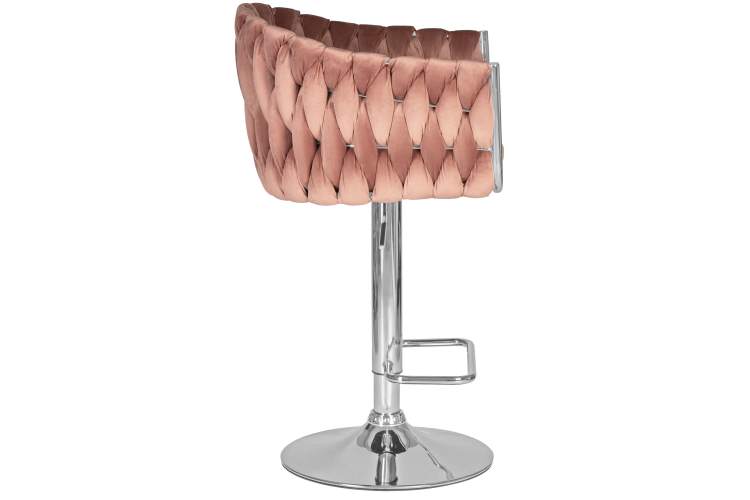 Набор 2 шт Стул барный DOBRIN MARCEL, пудрово-розовый велюр (MJ9-32)-3