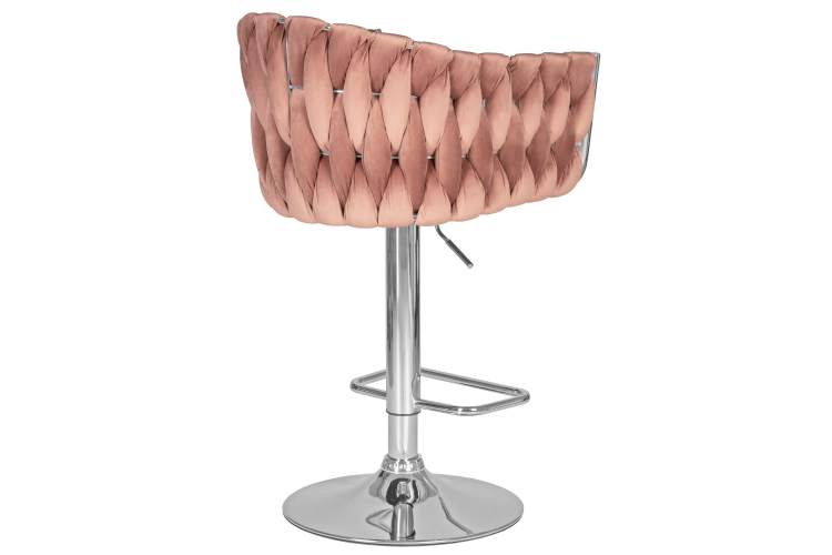 Набор 2 шт Стул барный DOBRIN MARCEL, пудрово-розовый велюр (MJ9-32)-4