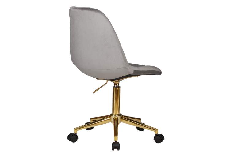 Офисное кресло для персонала DOBRIN MONTY GOLD, серый велюр (MJ9-75)-3
