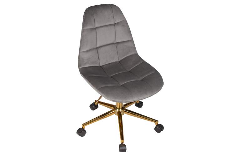 Офисное кресло для персонала DOBRIN MONTY GOLD, серый велюр (MJ9-75)-6