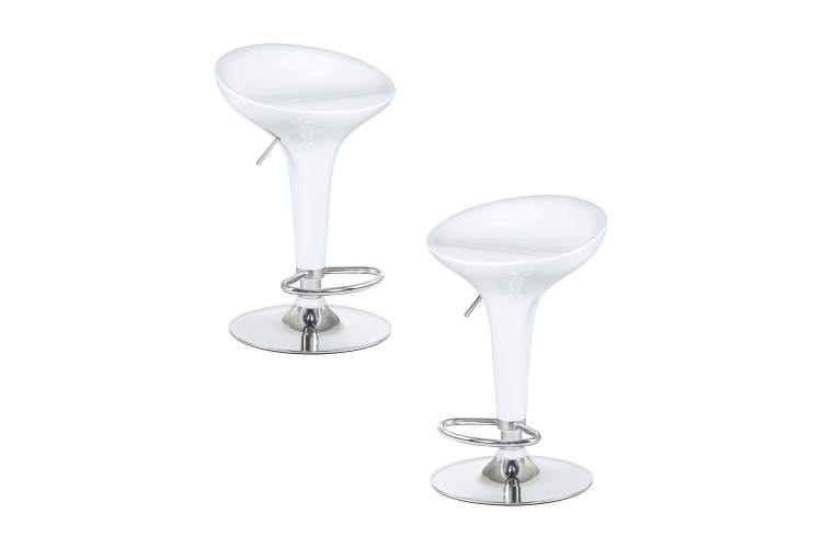 Набор 2 шт Стул барный DOBRIN BOMBA, белый