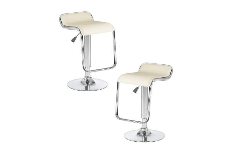 Набор 2 шт Стул барный DOBRIN CRACK, кремовый