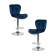 Набор 2 шт Стул барный DOBRIN BARNY, синий велюр (MJ9-117)