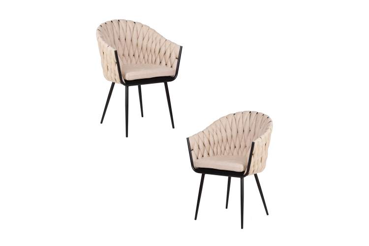 Набор 2 шт Стул обеденный DOBRIN MATILDA, бежевая ткань (LAR 275-1)