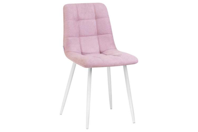 Стул обеденный DOBRIN ALEX, белые ножки, сиреневая ткань (UF860-04B)